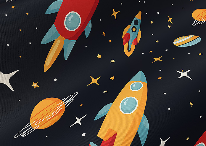 Rocket Adventure, Odyssey - Twist&Fit Roller Blind - Image 4